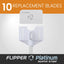 Flipper Platinum Algae Scraper Replacement Blades 10 Pack Replacement Blades Flipper Aquarium Products