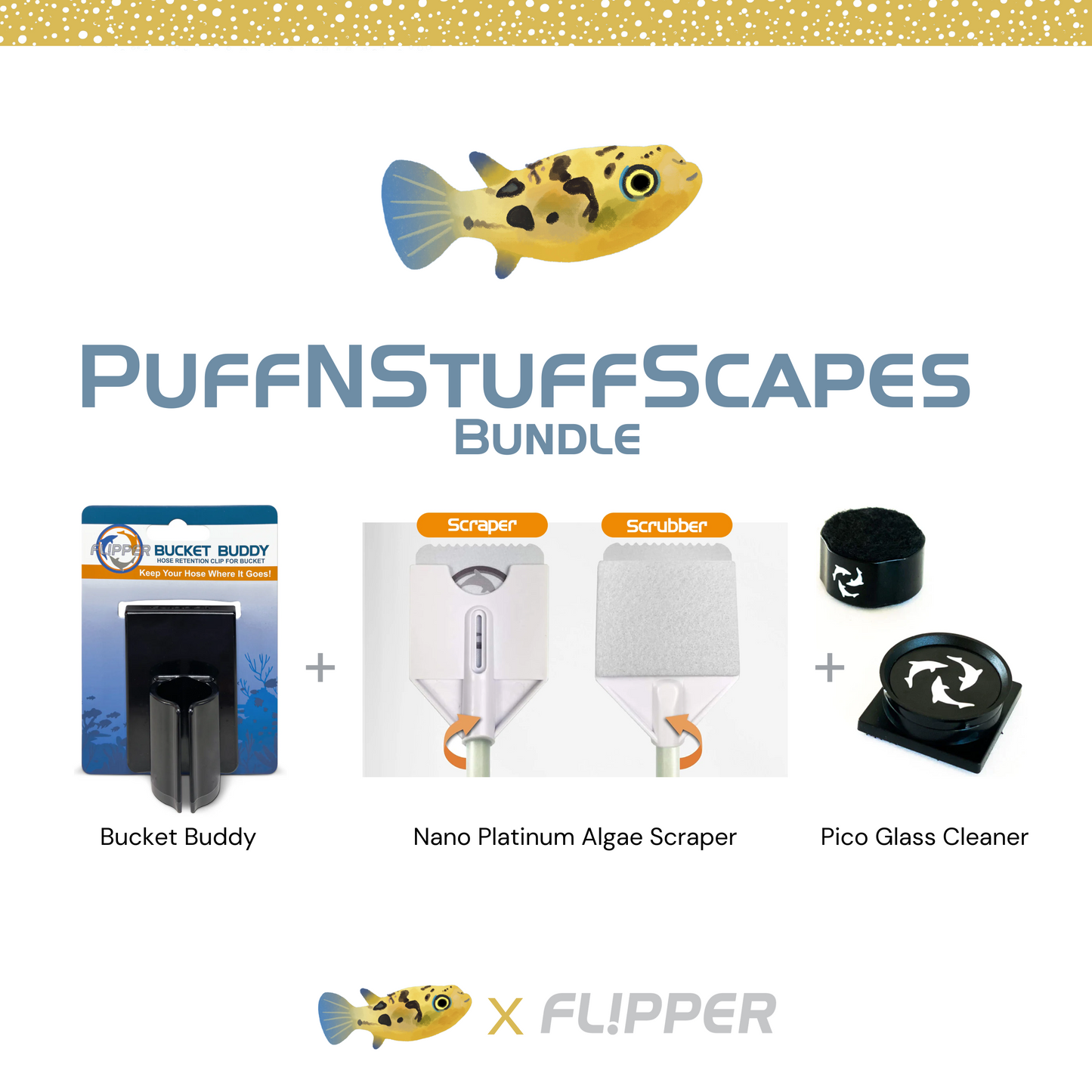 Flipper x PuffNStuffScapes Flipper Aquarium Products