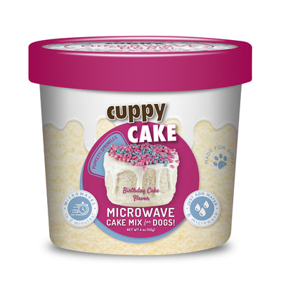 Puppy Cakes Cuppy Cake - Birthday cake Flavor with Pupfetti Sprinkles Dog Treats Puppy Cakes