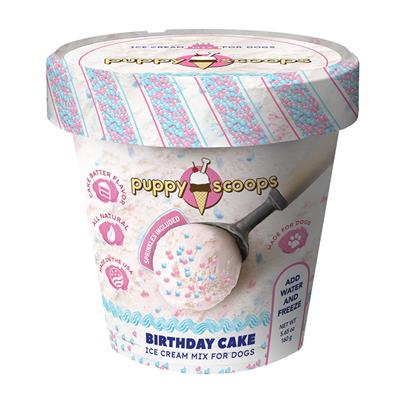 Puppy Cakes - Puppy Scoops Ice Cream Mix - Birthday Cake 4.65 oz