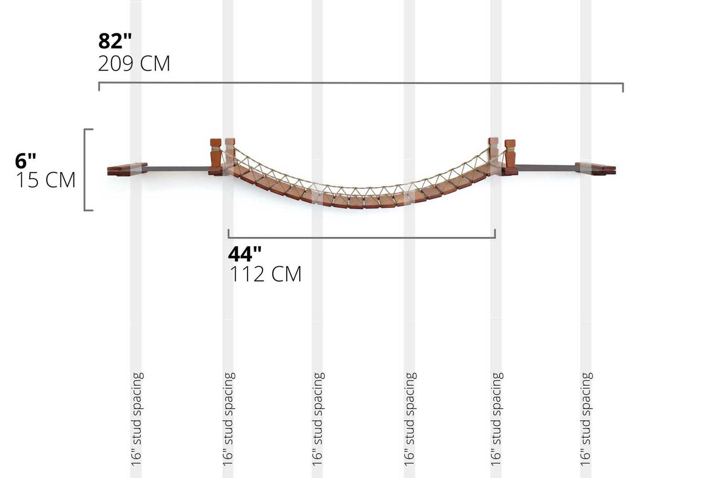 Double Cat Hammock and Climbing Bridge Combo Cat Bridge Catastrophic Creations