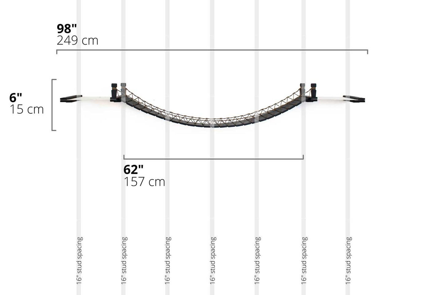 Double Cat Hammock and Climbing Bridge Combo Cat Bridge Catastrophic Creations