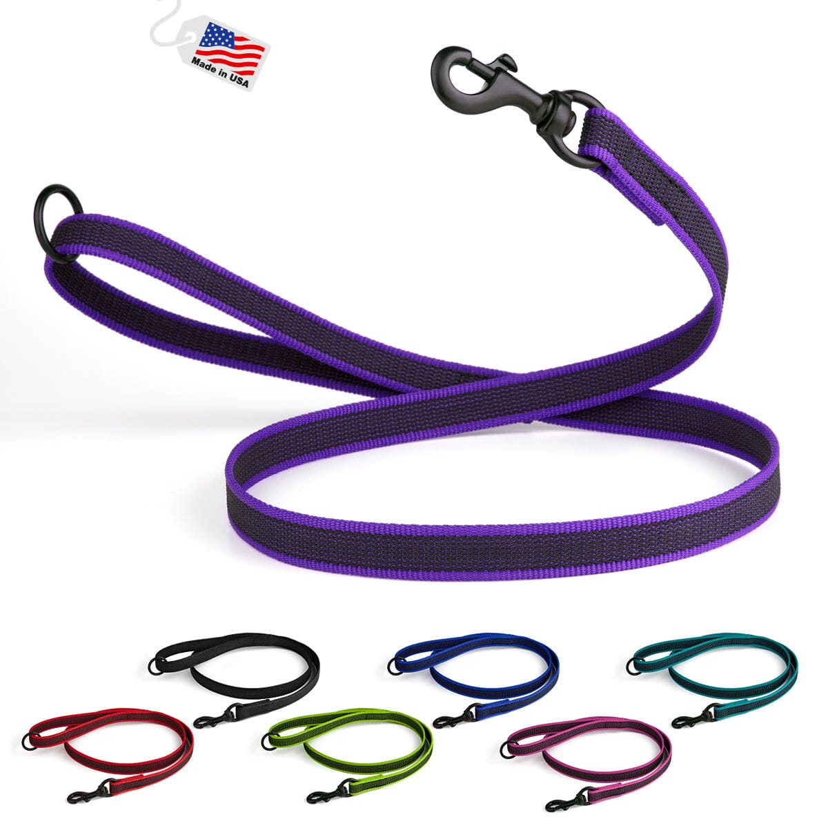 Rubber Infused Nylon Dog Leash Dog Leashes Dogline