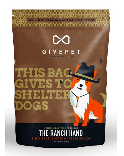 GivePet Crunchy Dog Treats Ranch Hand 11 Oz. Dog Treats GivePet