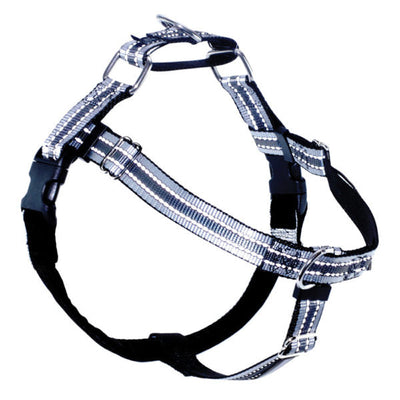Reflective Black Freedom No-Pull Dog Harness 2 Hounds Design