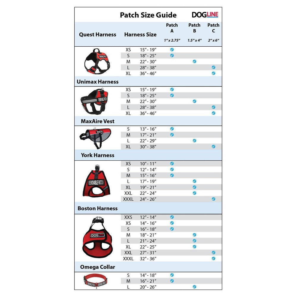 Removable Reflective Patches (Set of 2) Dog Patches Dogline