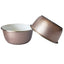 Deep Dog Bowl with Paw Print Design – Stainless Steel Bowl, Ideal for Small, Medium to Large Dogs – Rose Gold Deep Bowls American Pet Supplies