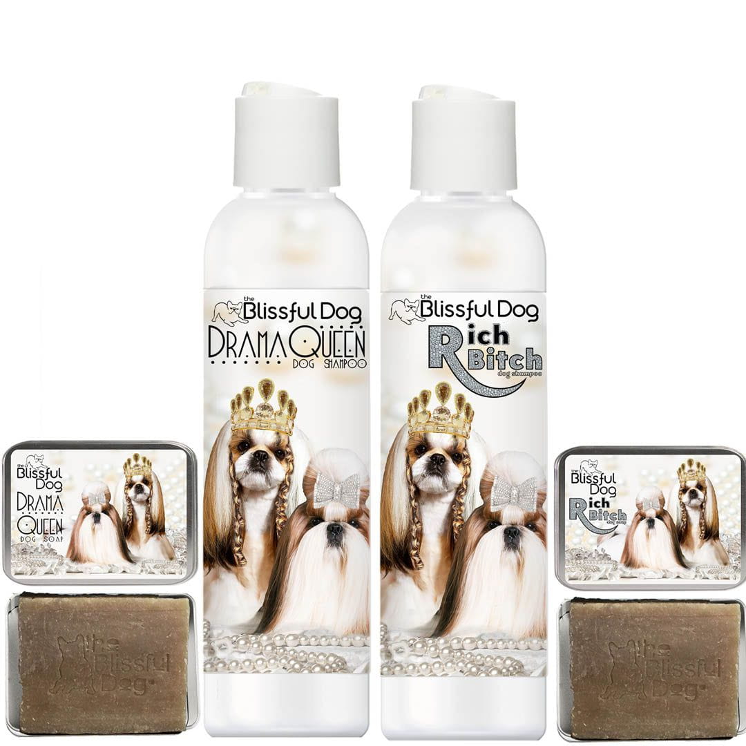 Shih Tzu Rich Bitch & Drama Queen Shampoo SHAMPOO The Blissful Dog