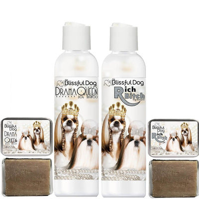 Shih Tzu Rich Bitch & Drama Queen Shampoo SHAMPOO The Blissful Dog