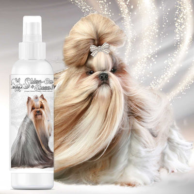 Shine-On+Sheen Dog De-Tangling Coat Spray 8 OZ BOTTLE SPRAY The Blissful Dog