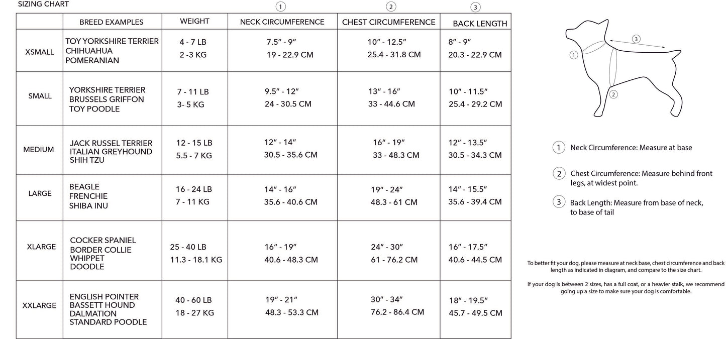 'Dani' Waterproof Dog Raincoat Coats BESPOKE PAWS
