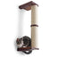 Wall Mounted Cat Climbing Pole - Sisal Cat Scratcher Catastrophic Creations