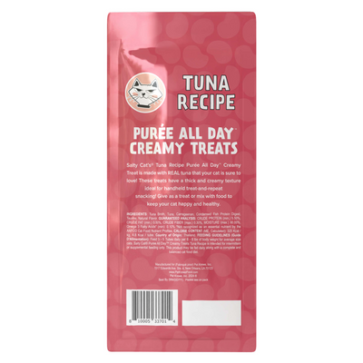 Salty Cat Puree All Day Everyday Tube Treat - Tuna - 3 Pack Bag Cat Treats and Catnip salty cat