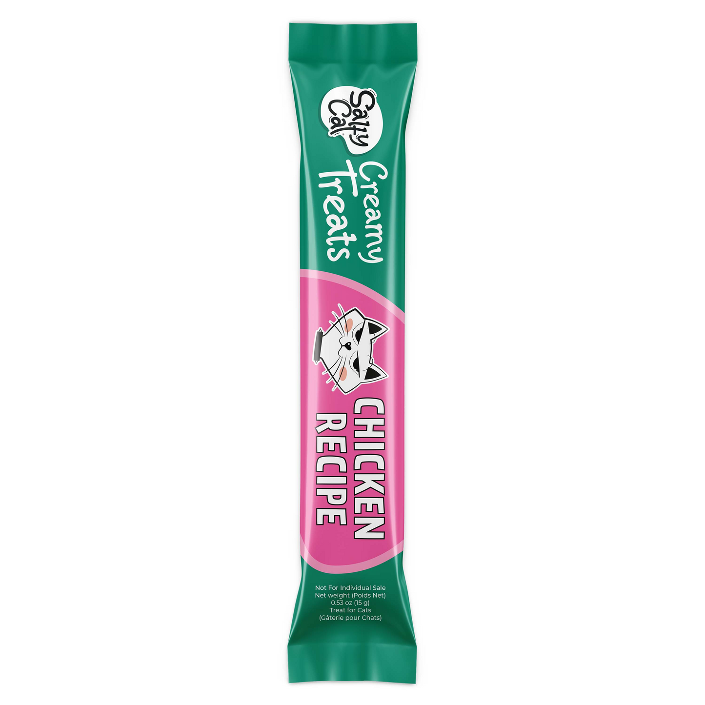 Salty Cat Purée All Day Everyday Tube Treat - Variety - 3 Pack BAG Cat Treats and Catnip salty cat