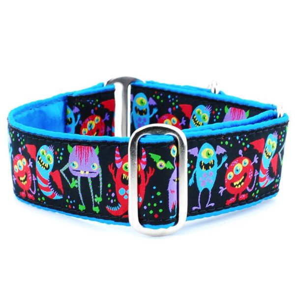 Monstro-City – Exclusive Buckle Martingale Dog Collar Martingale Dog Collar 2 Hounds Design