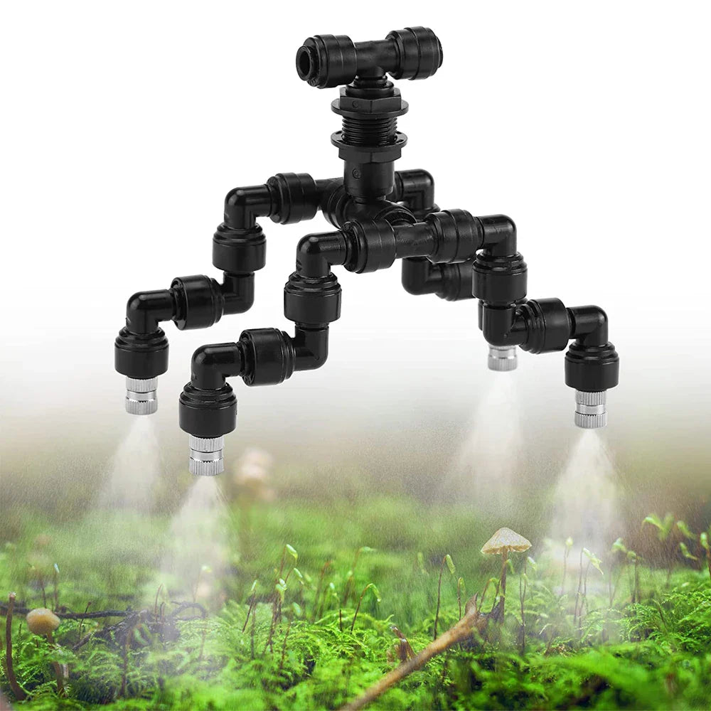 360° Adjustable Reptile Misting Nozzle – High-Pressure Fogger for Terrariums, Greenhouses, and Rainforest Enclosures Thrive Ecosystems