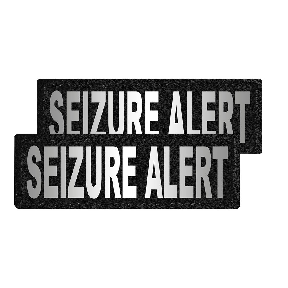 Removable Reflective Patches (Set of 2) "SEIZURE ALERT" Dog Patches Dogline