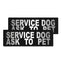 Removable Reflective Patches (Set of 2) "SERVICE DOG ASK TO PET" Dog Patches Dogline