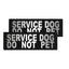 Removable Reflective Patches (Set of 2) "SERVICE DOG DO NOT PET" Dog Patches Dogline