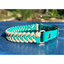 Fishtail Hand Braided Dog Collar in Teal & Cream Handmade Braided Collars Pawsh Pup Co.