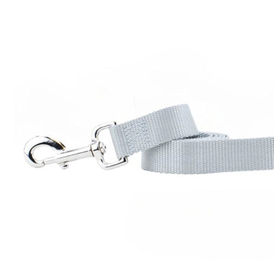 Silver Nylon Dog Leash 2 Hounds Design