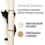 Wall Mounted Cat Climbing Pole - Sisal Cat Scratcher Catastrophic Creations