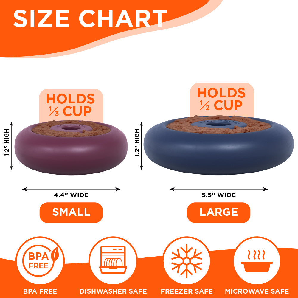 Freez Doughnut - Super Durable Treat Toy Freezbone