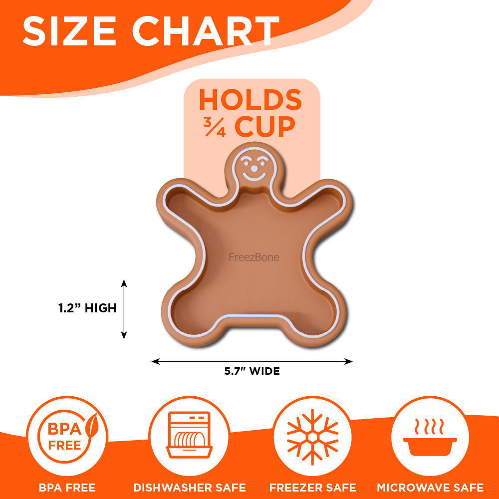 FreezGingerbread - Enrichment Chew Toy Freezbone