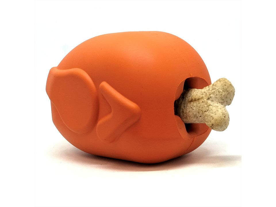 Roasted Turkey eDispenser Durable Rubber Chew Toy & Treat Dispenser - Large - 25% off! Rubber Dog Toys SodaPup/True Dogs, LLC
