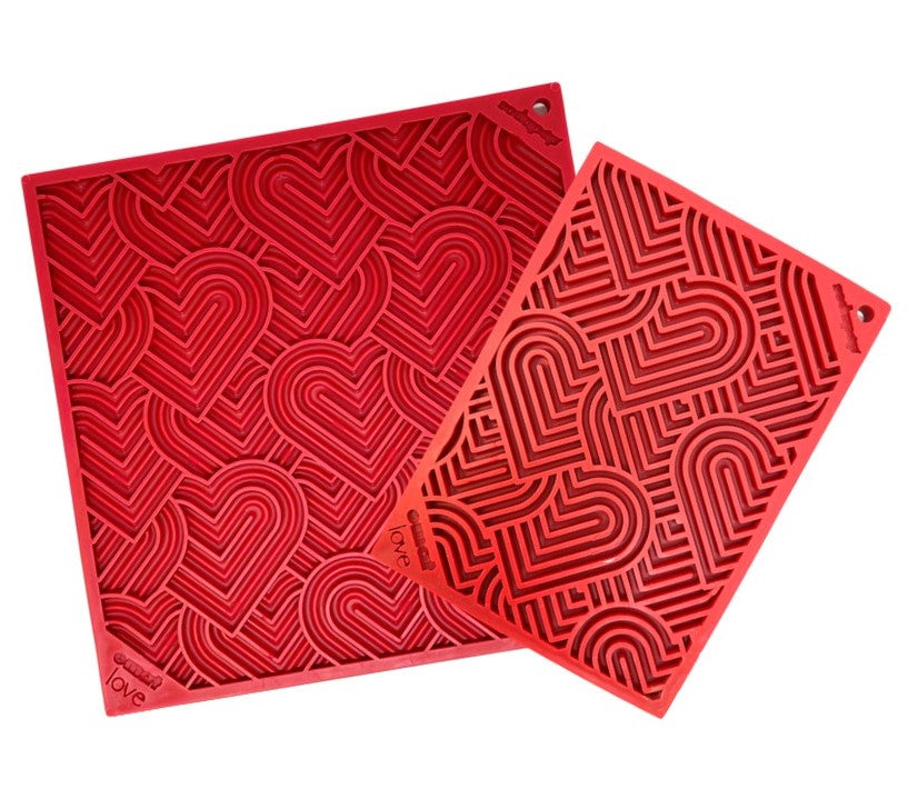HEART design "LOVE" eMAT ENRICHMENT lick mat T&T