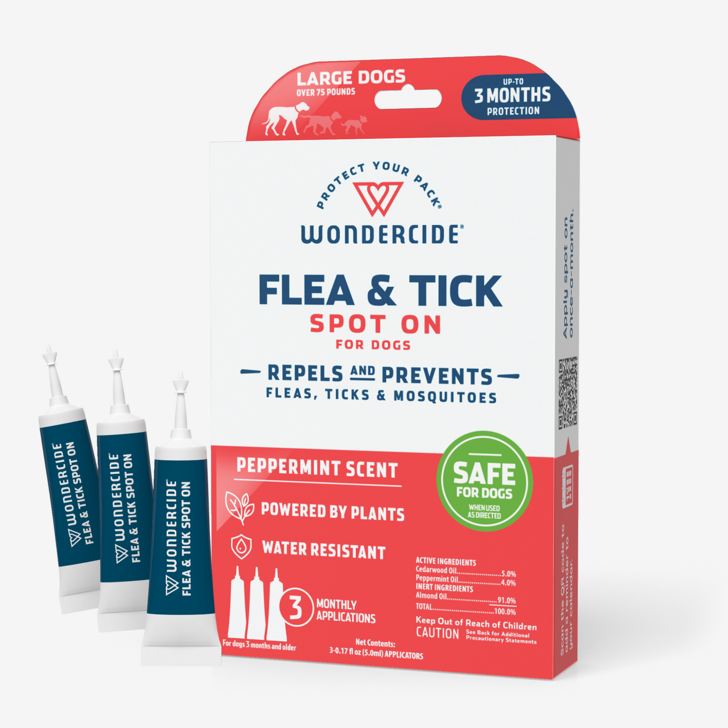 Flea & Tick Spot On for Dogs + Cats Large Dog sale Wondercide