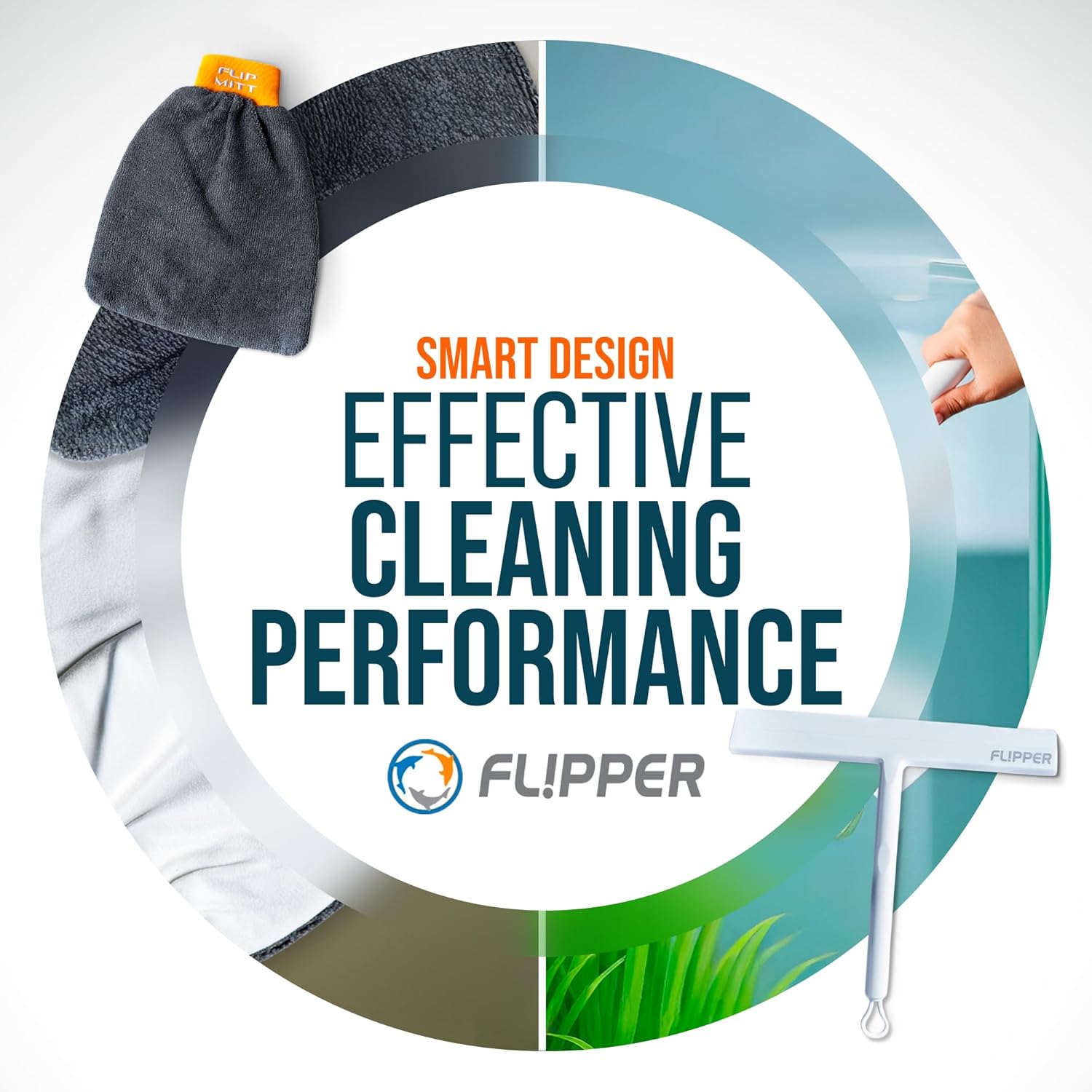 Flipper Mitt + Squeegee Set Flipper Accessories Flipper Aquarium Products