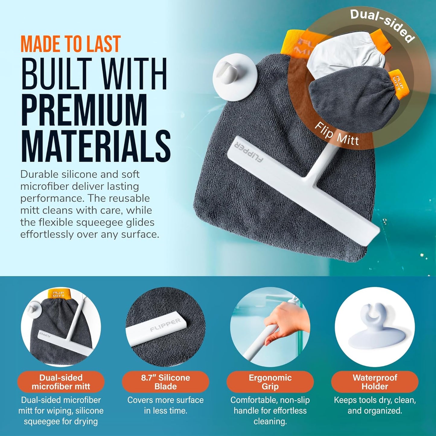 Flipper Mitt + Squeegee Set Flipper Accessories Flipper Aquarium Products