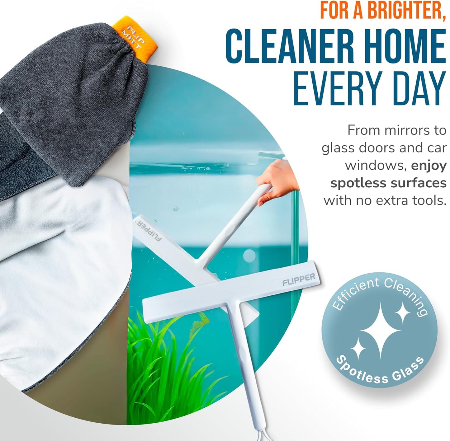 Flipper Mitt + Squeegee Set Flipper Accessories Flipper Aquarium Products