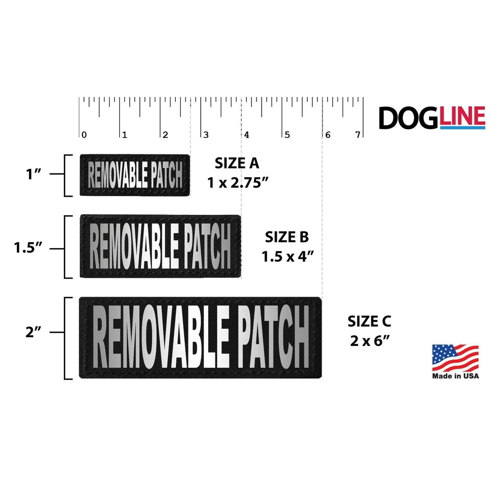 Removable Reflective Patches (Set of 2) Dog Patches Dogline