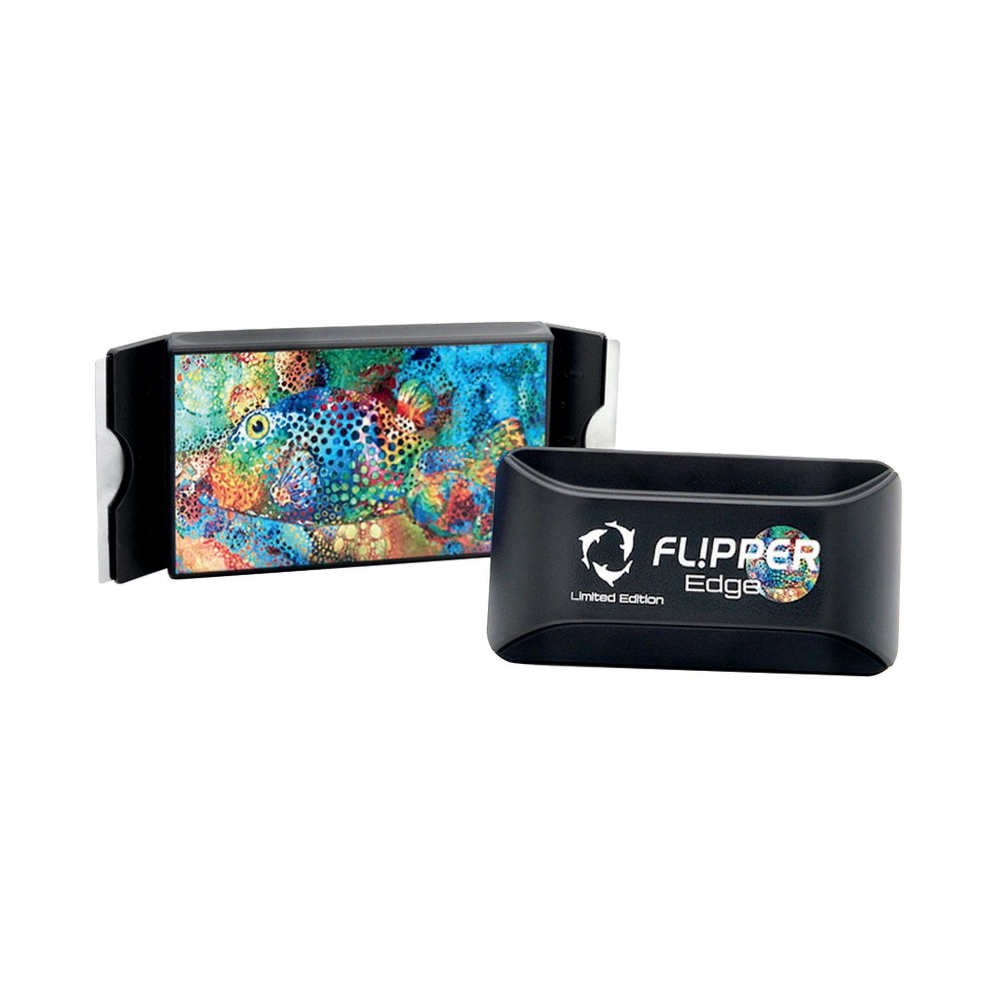 Flipper Edge Limited Edition Puffer 2 in 1 Floating Magnetic Aquarium Algae Cleaner (Standard) Scrubber Flipper Aquarium Products