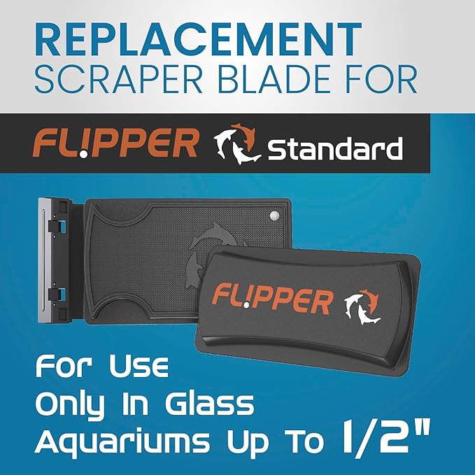 Flipper Standard Stainless Steel Replacement Blades 2 Pack Replacement Blades Flipper Aquarium Products