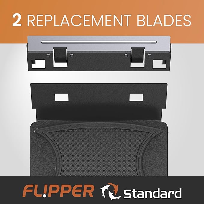Flipper Standard Stainless Steel Replacement Blades 2 Pack Replacement Blades Flipper Aquarium Products