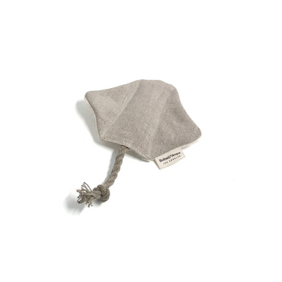 Boba & Vespa Stingray Cat Toy in Cotton with Buckwheat for Crinkles and Organic Catnip Cat Kickers The Kind Pet