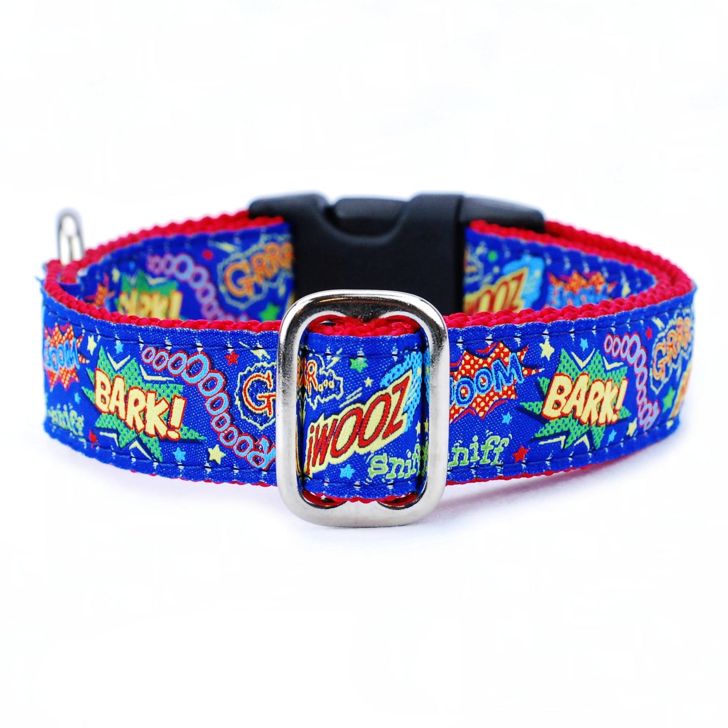1″ Super Dog Essential Buckle Martingale Dog Collar 2 Hounds Design