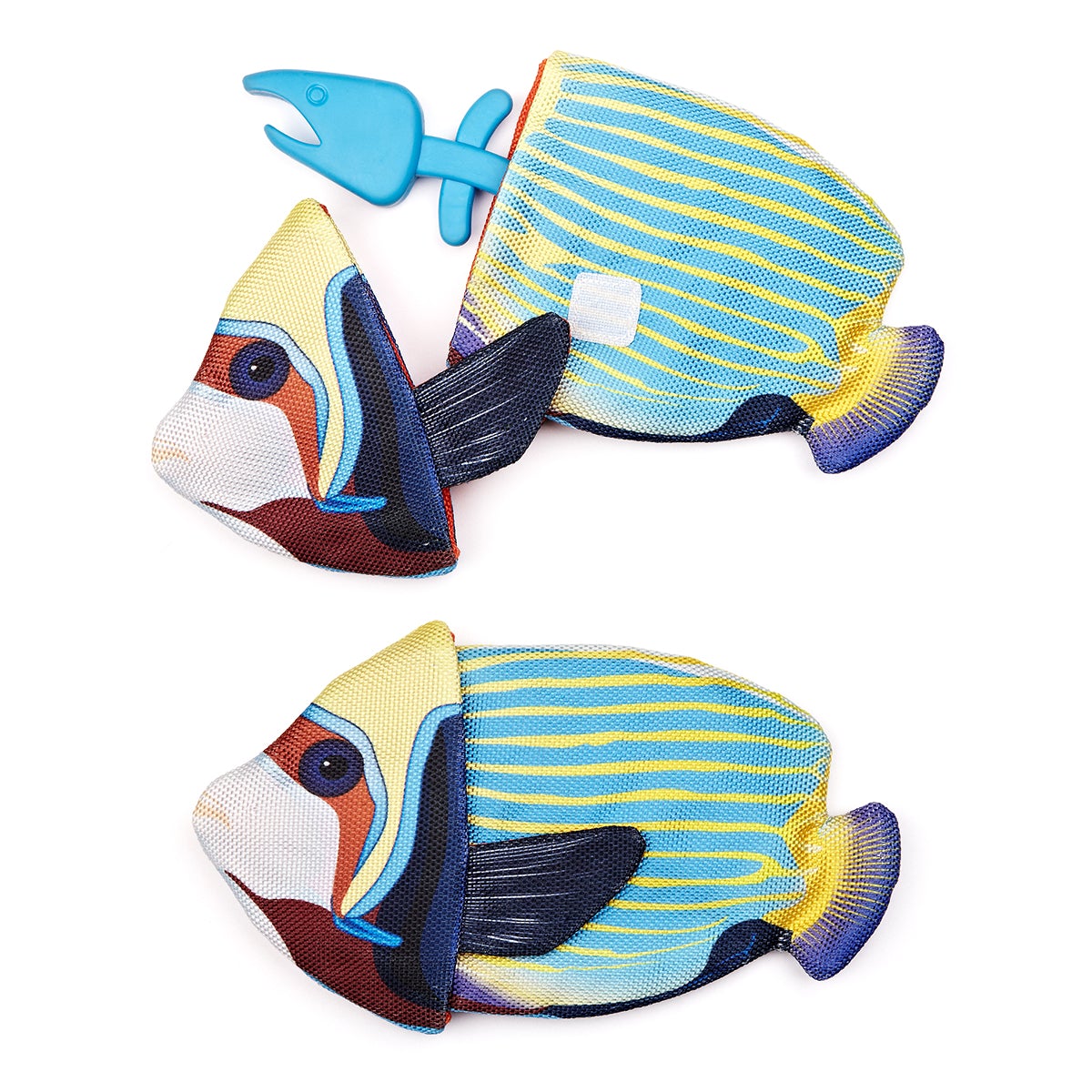 Tropical Crinkle + Bone Triggerfish Dog Toys Dogline