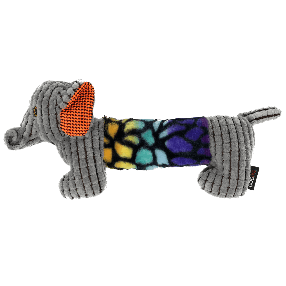 13.5" Elephant with Moving Trunk Animal Toy Dog Toys Dogline