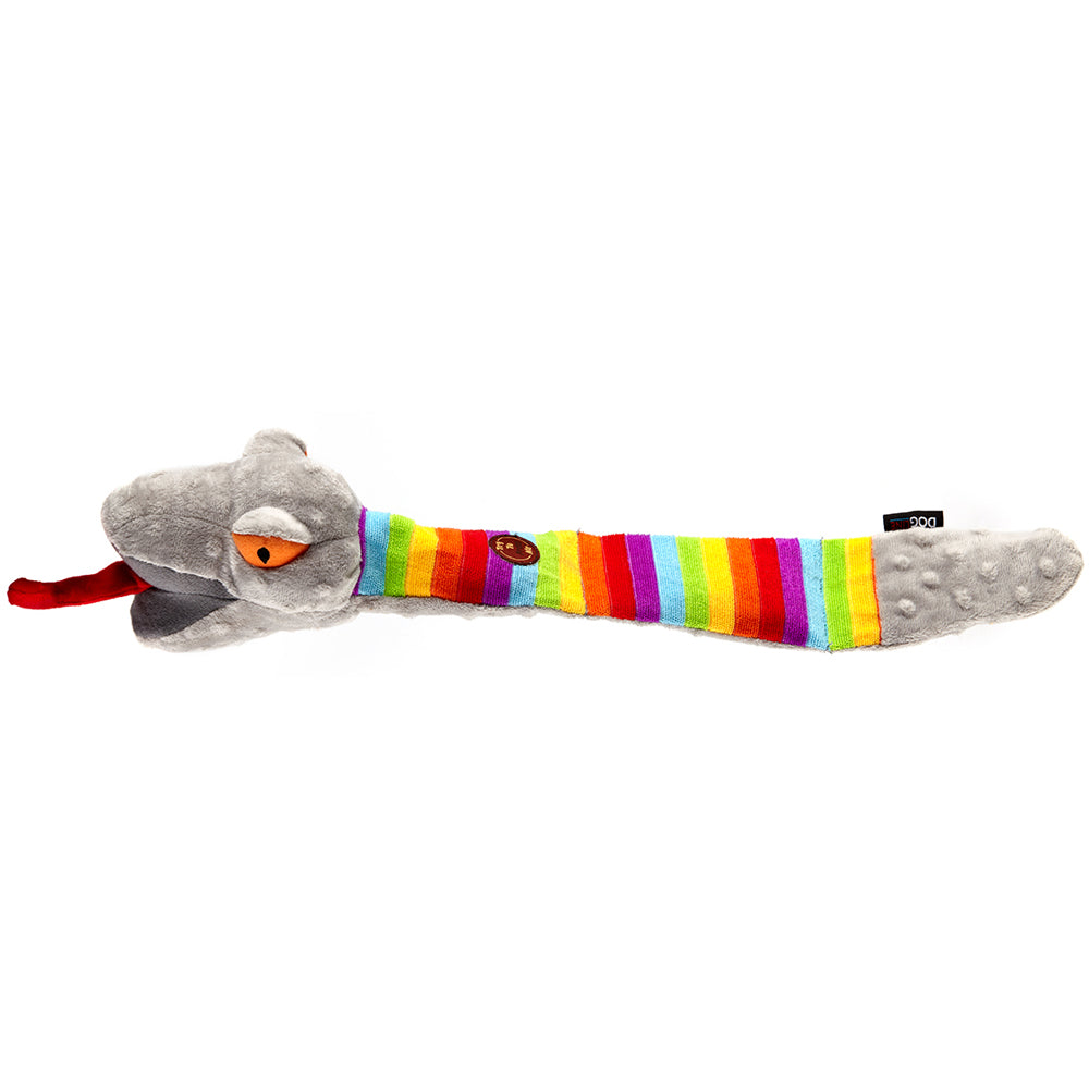 17.5" Rainbow Snake with Moving Tongue Animal Toy Dog Toys Dogline