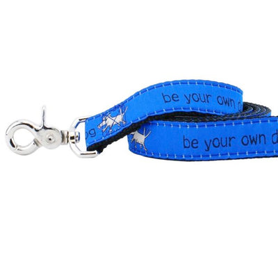 1″ Be Your Own Dog Teddy The Dog Blue Ribbon Dog Leash 2 Hounds Design