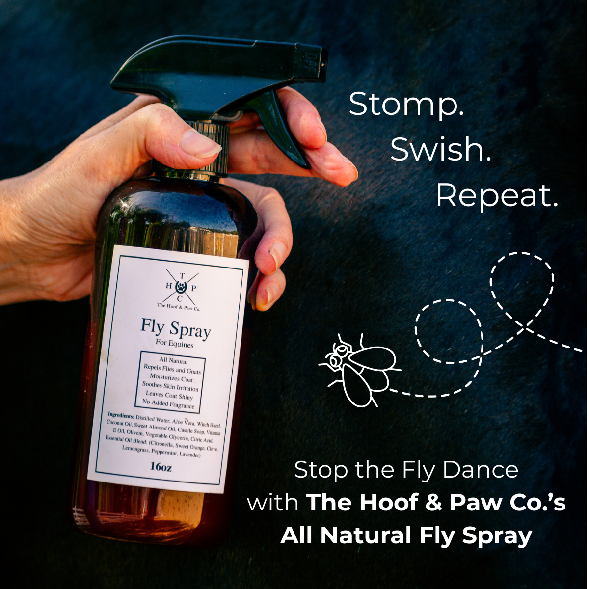 Fly Spray for Horses - 16oz The Hoof & Paw Co.