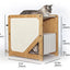 The Grotto - Short Cat Tree for Small Spaces Cat Condo Catastrophic Creations
