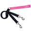 Training Leash (Multiple Color Options) Hot Pink Black 2 Hounds Design