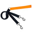 Training Leash (Multiple Color Options) Neon Orange Black 2 Hounds Design