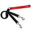 Training Leash (Multiple Color Options) Red Black 2 Hounds Design