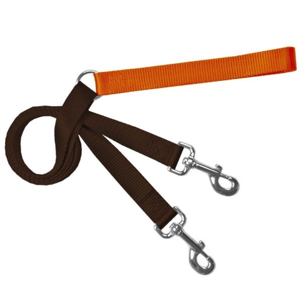 Training Leash (Multiple Color Options) 1 inch Rust Brown 2 Hounds Design